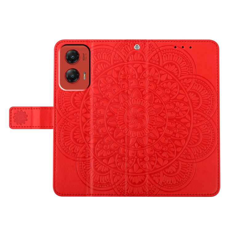 For Motorola Moto G Stylus 5G 2024 Flower Embossed Leather Phone Case