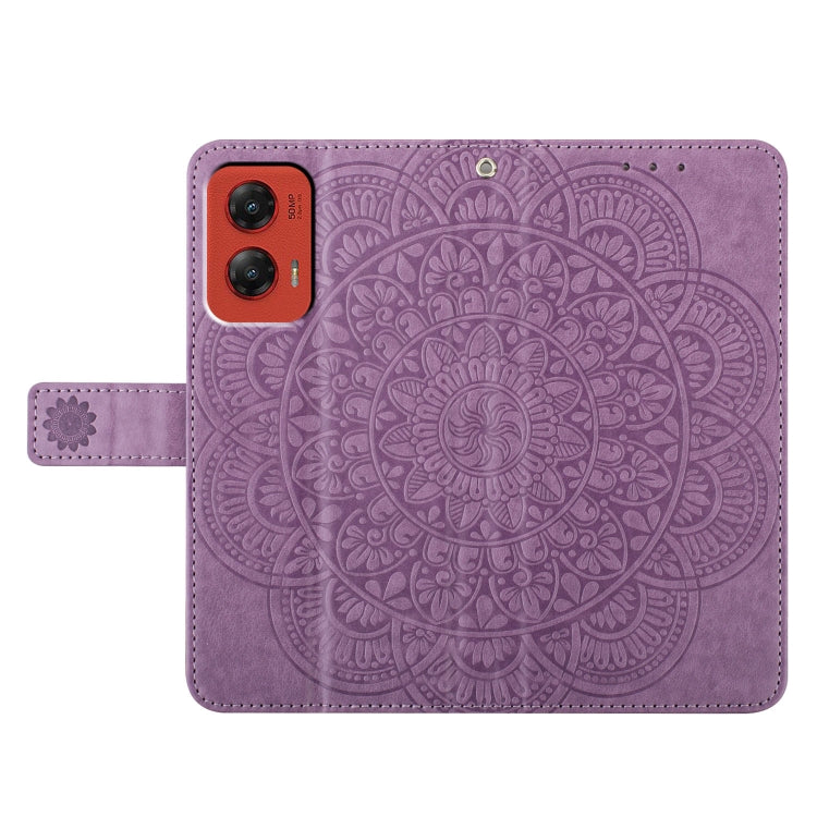 For Motorola Moto G Stylus 5G 2024 Flower Embossed Leather Phone Case