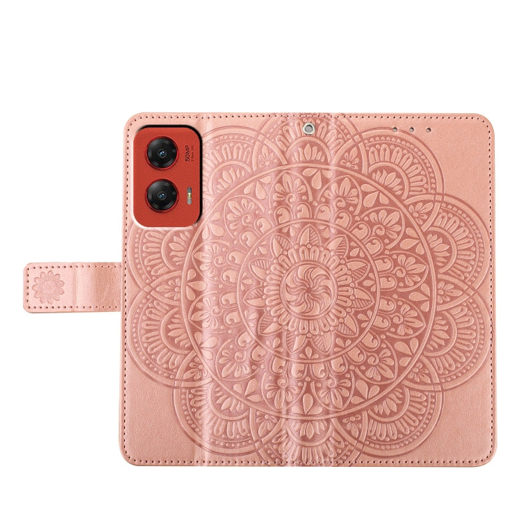 For Motorola Moto G Stylus 5G 2024 Flower Embossed Leather Phone Case