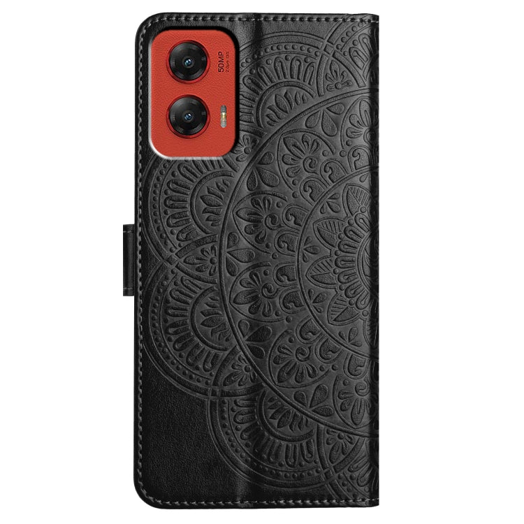 For Motorola Moto G Stylus 5G 2024 Flower Embossed Leather Phone Case