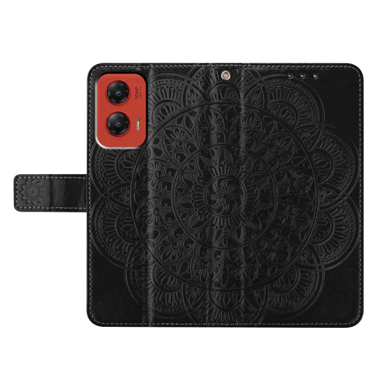 For Motorola Moto G Stylus 5G 2024 Flower Embossed Leather Phone Case
