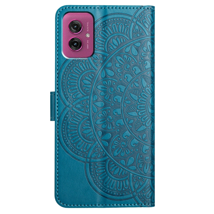 For Motorola Moto G55 Flower Embossed Leather Phone Case