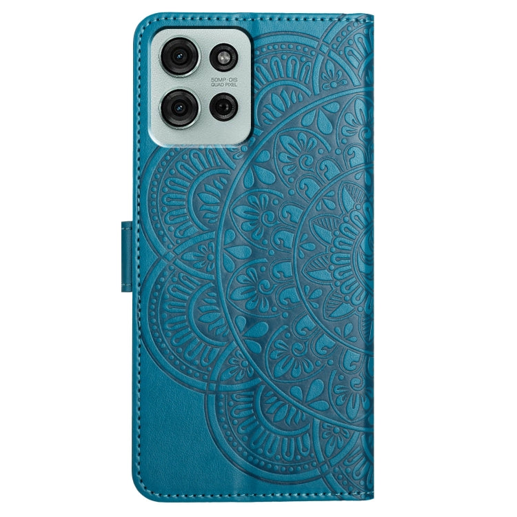 For Motorola Moto G75 5G Flower Embossed Leather Phone Case