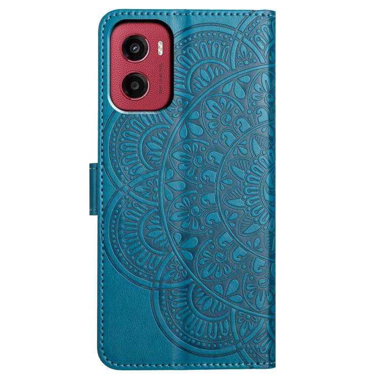 For Motorola Moto G05 Flower Embossed Leather Phone Case