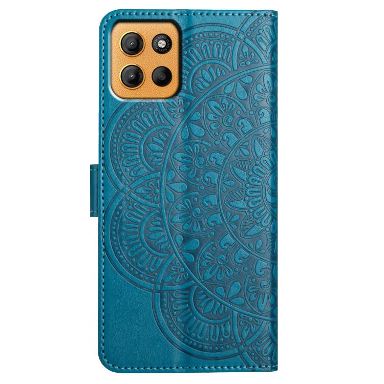 For Motorola Moto G15 Flower Embossed Leather Phone Case