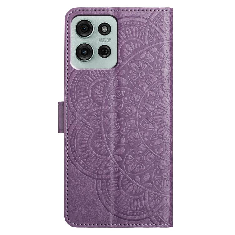 For Motorola Moto G86 5G Flower Embossed Leather Phone Case