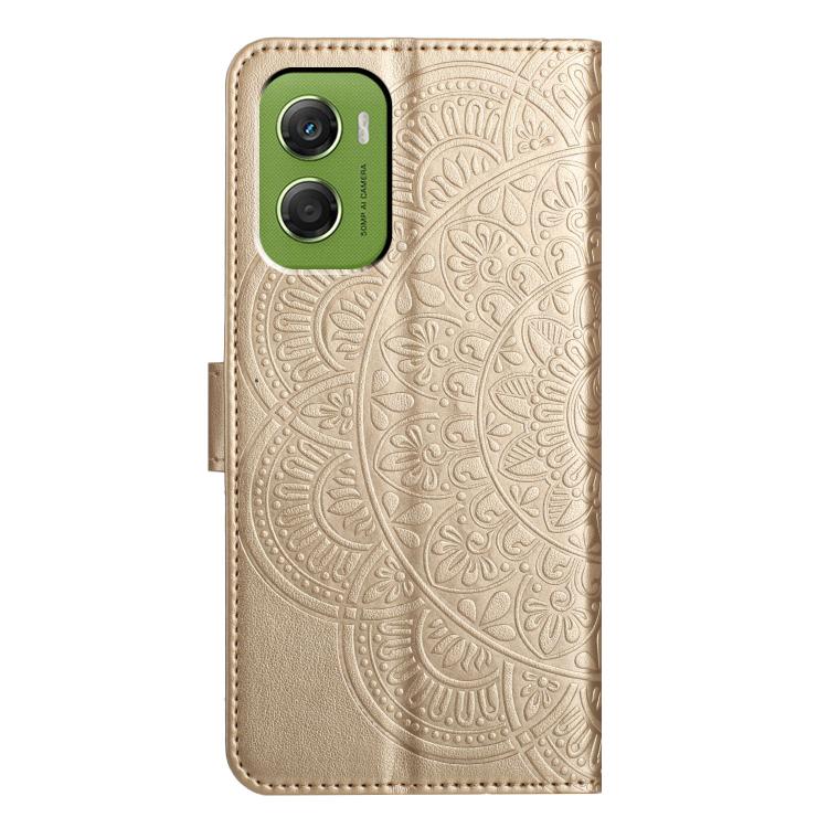 For Motorola Moto G06 4G Flower Embossed Leather Phone Case