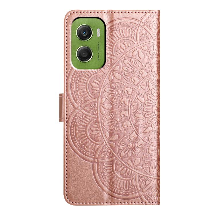 For Motorola Moto G06 4G Flower Embossed Leather Phone Case