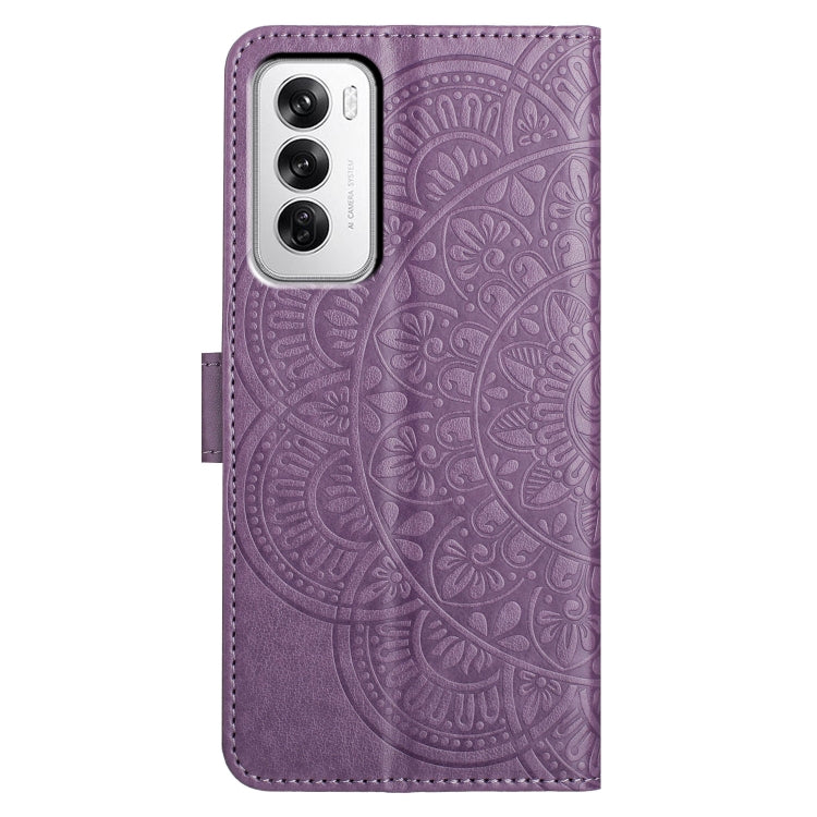 For OPPO Reno12 Global Flower Embossed Leather Phone Case
