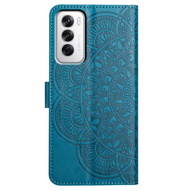 For OPPO Reno12 Global Flower Embossed Leather Phone Case