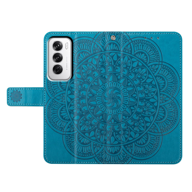 For OPPO Reno12 Global Flower Embossed Leather Phone Case