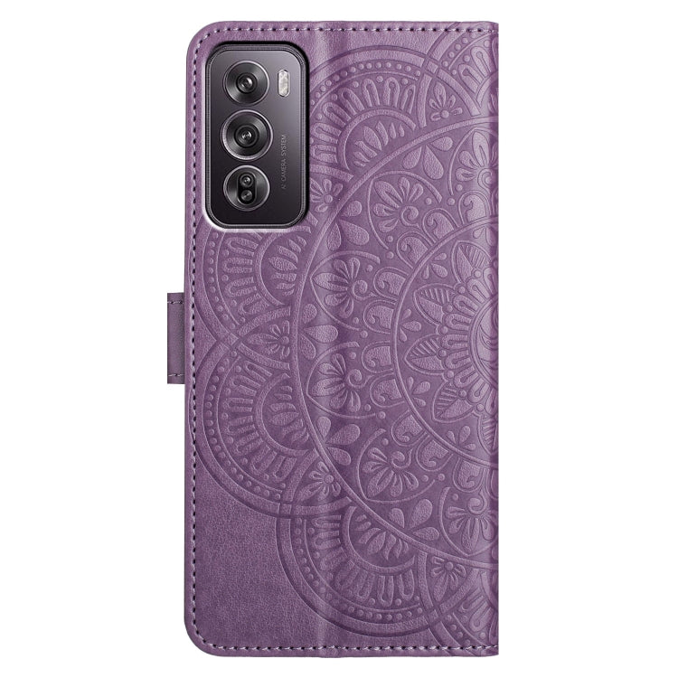 For OPPO Reno12 Pro Global Flower Embossed Leather Phone Case