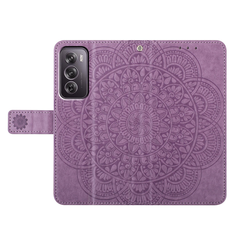 For OPPO Reno12 Pro Global Flower Embossed Leather Phone Case