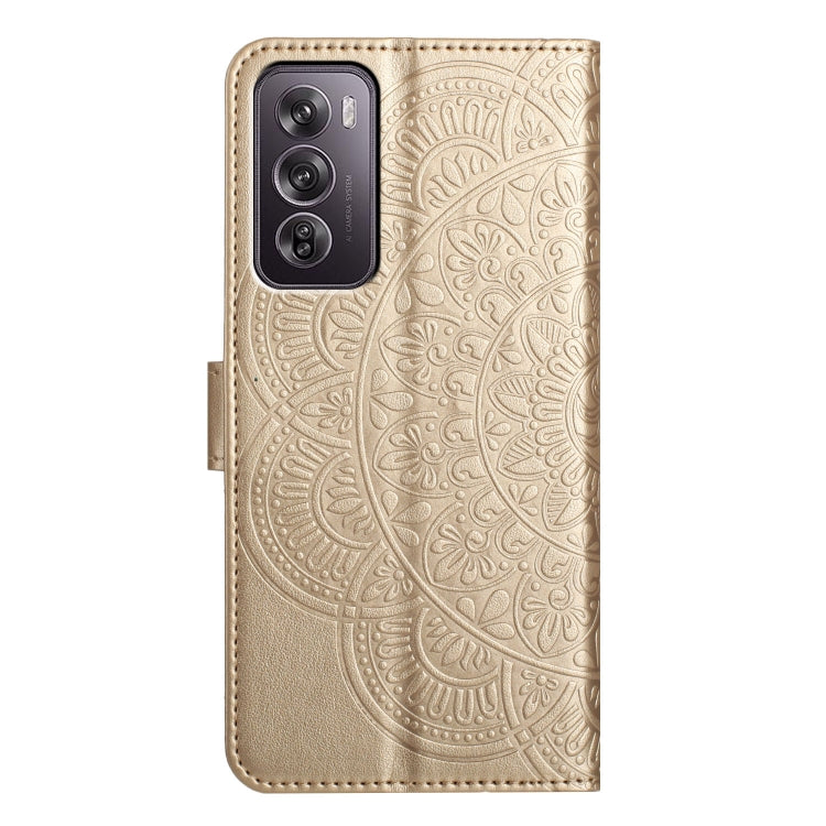 For OPPO Reno12 Pro Global Flower Embossed Leather Phone Case