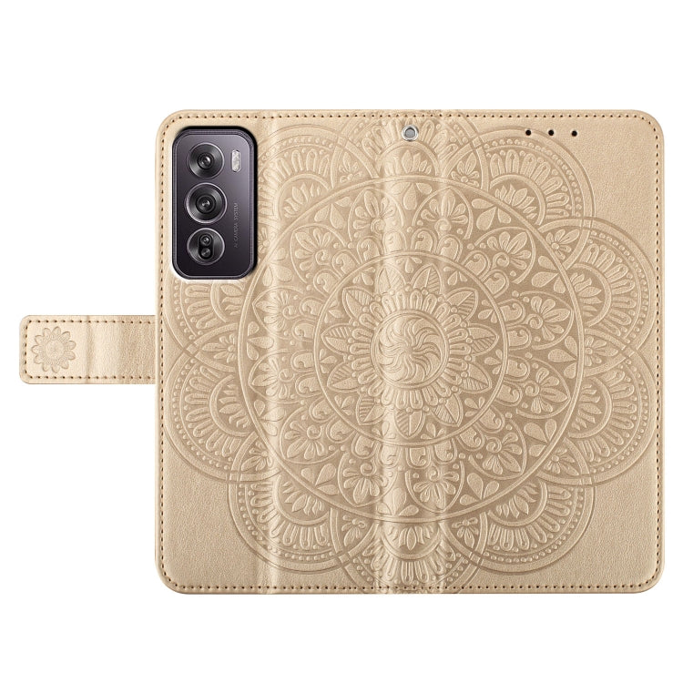 For OPPO Reno12 Pro Global Flower Embossed Leather Phone Case