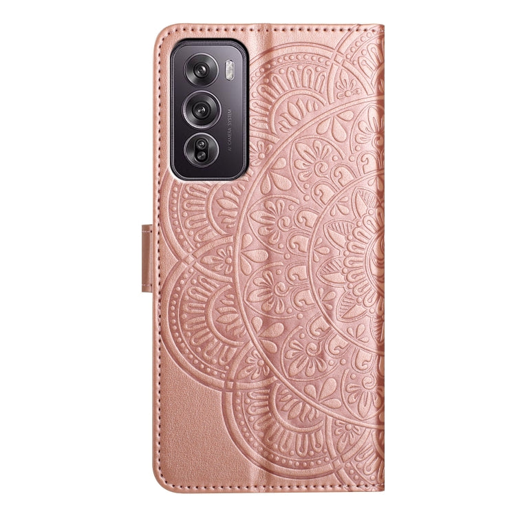 For OPPO Reno12 Pro Global Flower Embossed Leather Phone Case