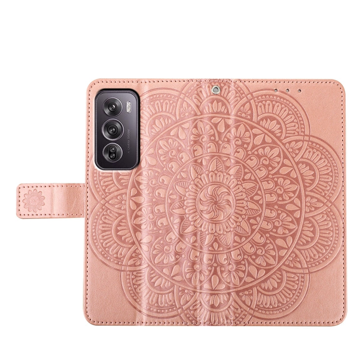 For OPPO Reno12 Pro Global Flower Embossed Leather Phone Case