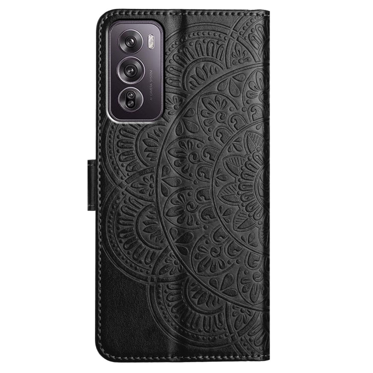 For OPPO Reno12 Pro Global Flower Embossed Leather Phone Case