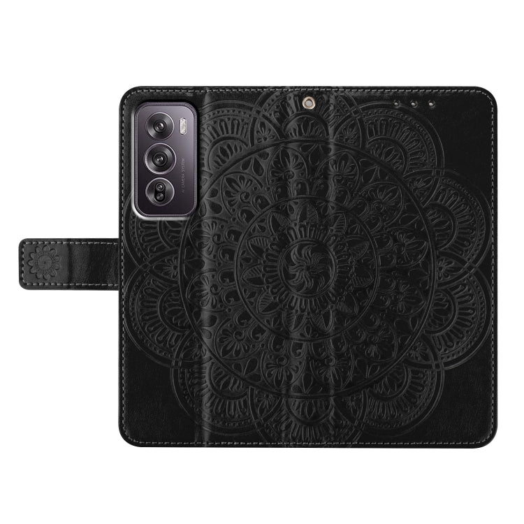 For OPPO Reno12 Pro Global Flower Embossed Leather Phone Case