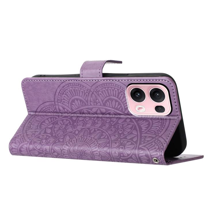 For OPPO Reno13 Pro Global Flower Embossed Leather Phone Case