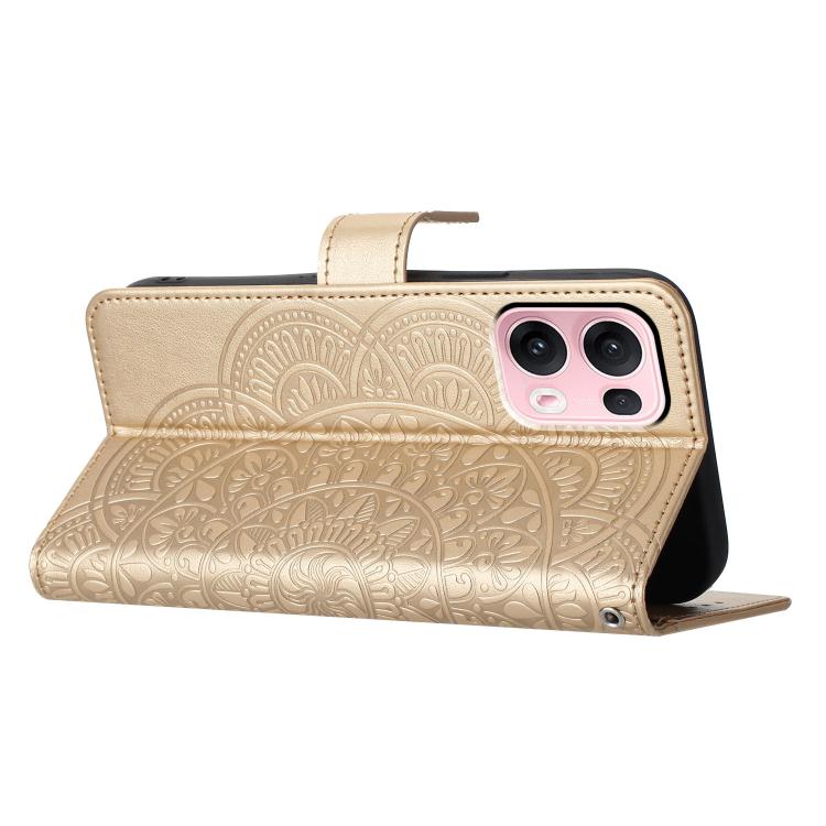 For OPPO Reno13 Pro Global Flower Embossed Leather Phone Case