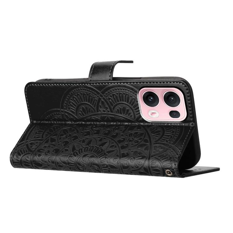 For OPPO Reno13 Pro Global Flower Embossed Leather Phone Case