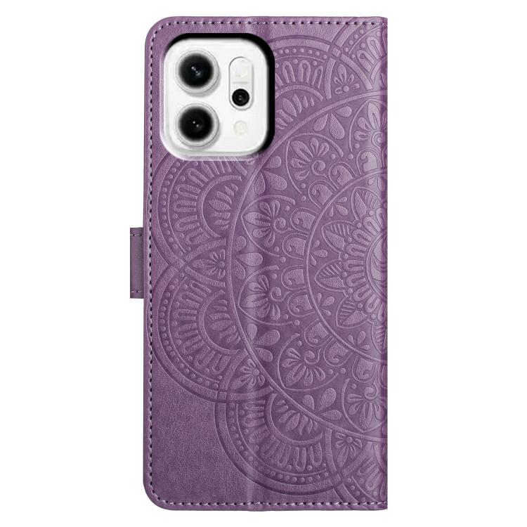 For OPPO Reno14 Global Flower Embossed Leather Phone Case