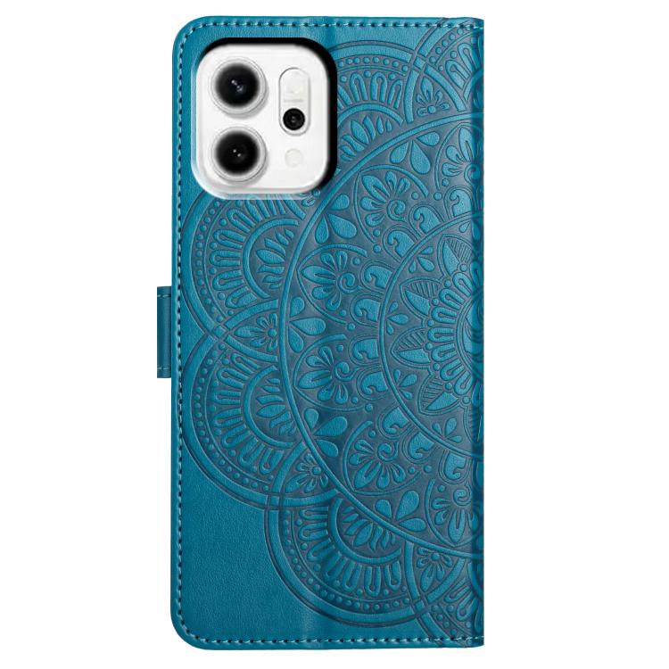 For OPPO Reno14 Global Flower Embossed Leather Phone Case