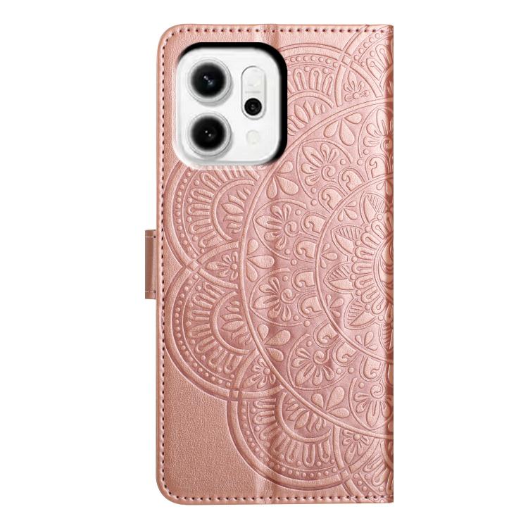 For OPPO Reno14 Global Flower Embossed Leather Phone Case