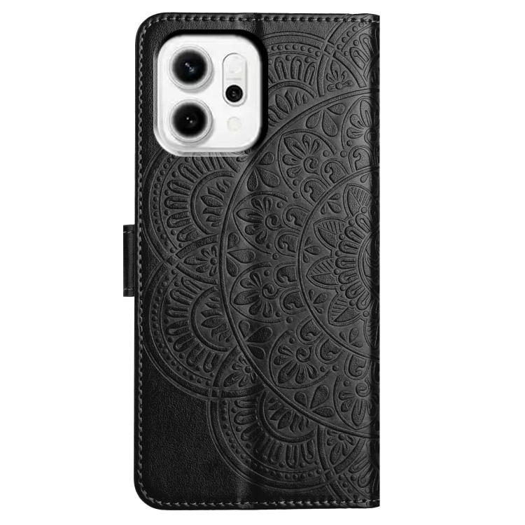 For OPPO Reno14 Global Flower Embossed Leather Phone Case