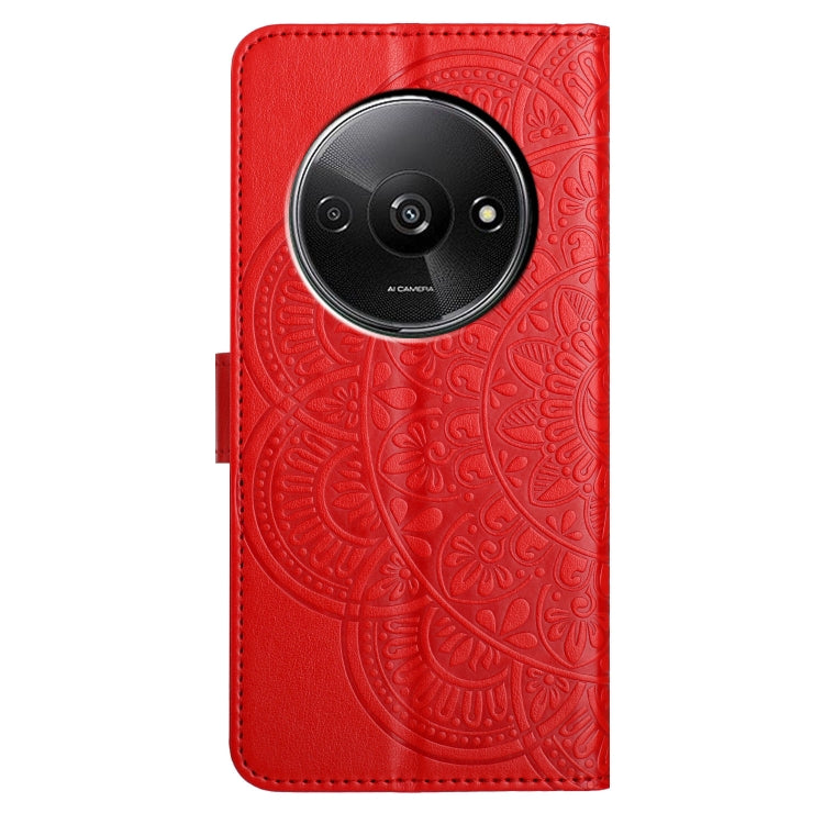 For Redmi A3 Flower Embossed Leather Phone Case