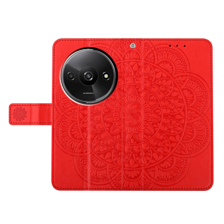For Redmi A3 Flower Embossed Leather Phone Case