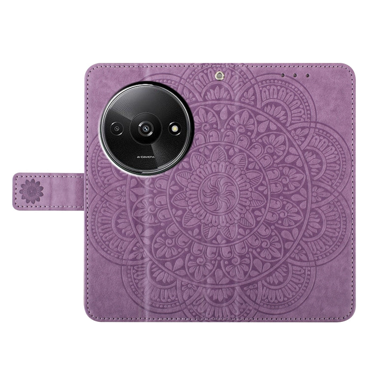 For Redmi A3 Flower Embossed Leather Phone Case