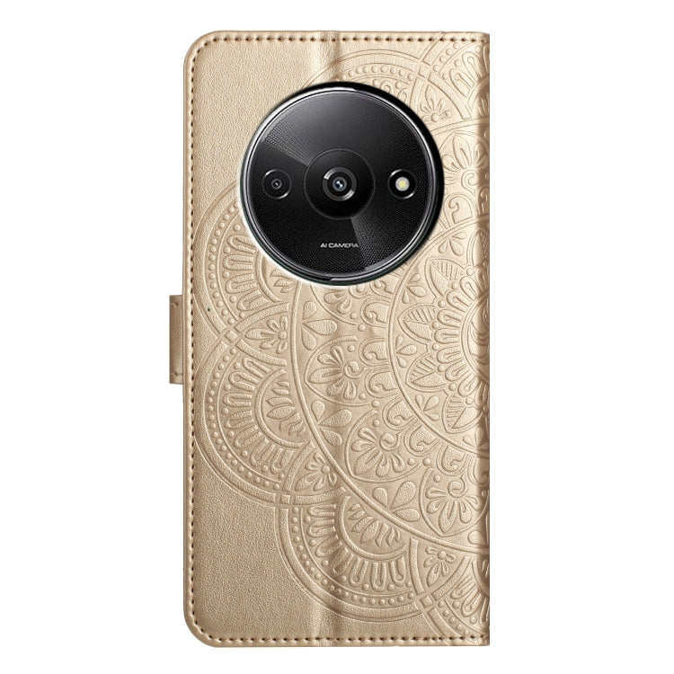 For Redmi A3 Flower Embossed Leather Phone Case