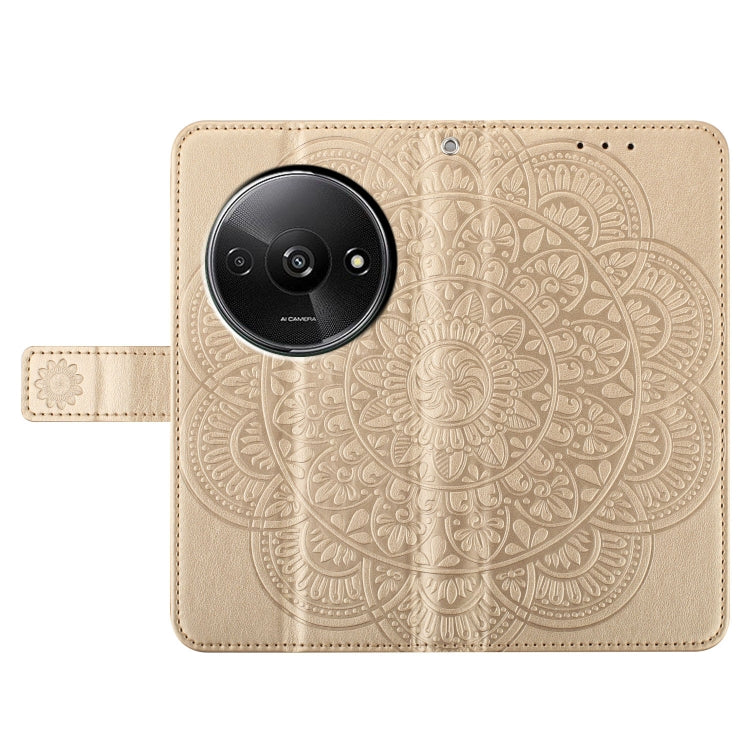 For Redmi A3 Flower Embossed Leather Phone Case