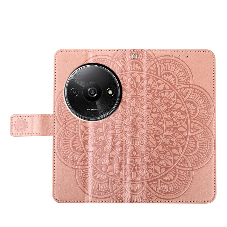 For Redmi A3 Flower Embossed Leather Phone Case