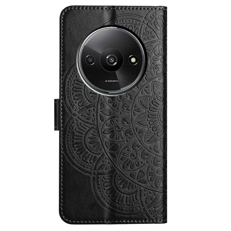 For Redmi A3 Flower Embossed Leather Phone Case