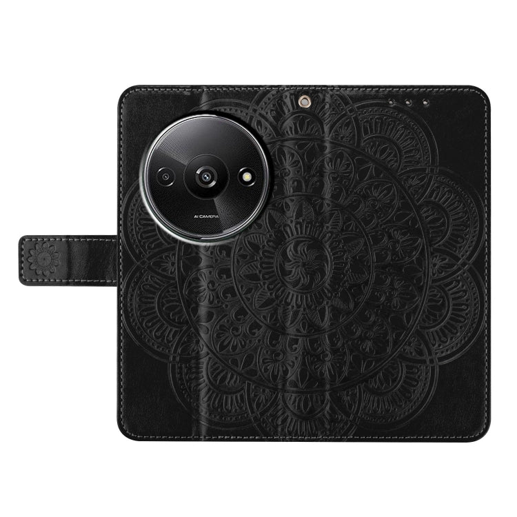 For Redmi A3 Flower Embossed Leather Phone Case