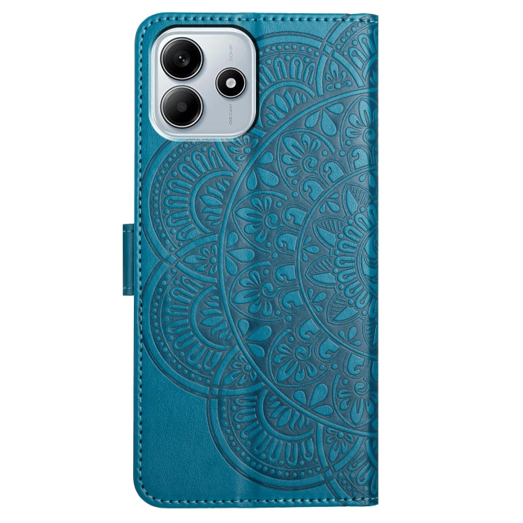 For Redmi Note 14 5G Flower Embossed Leather Phone Case