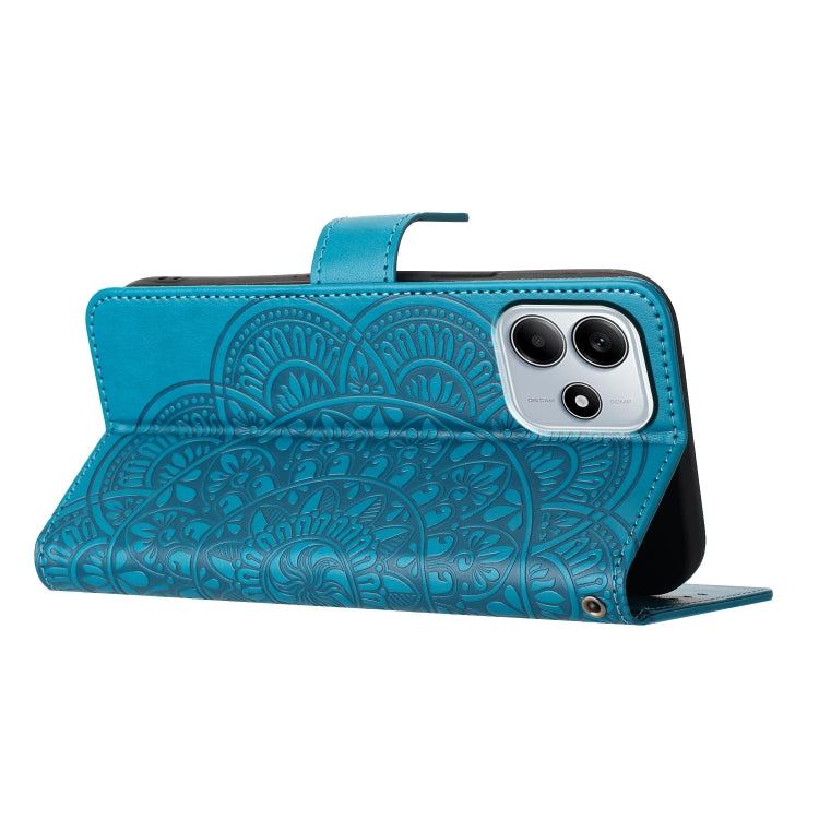 For Redmi Note 14 5G Flower Embossed Leather Phone Case