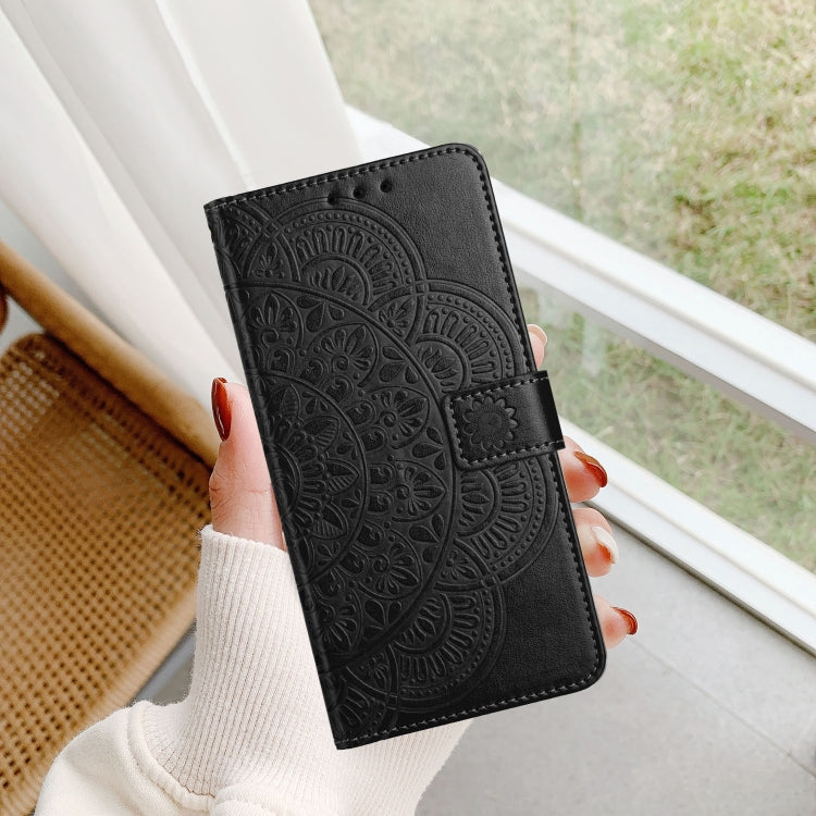 For Redmi Note 14 5G Flower Embossed Leather Phone Case