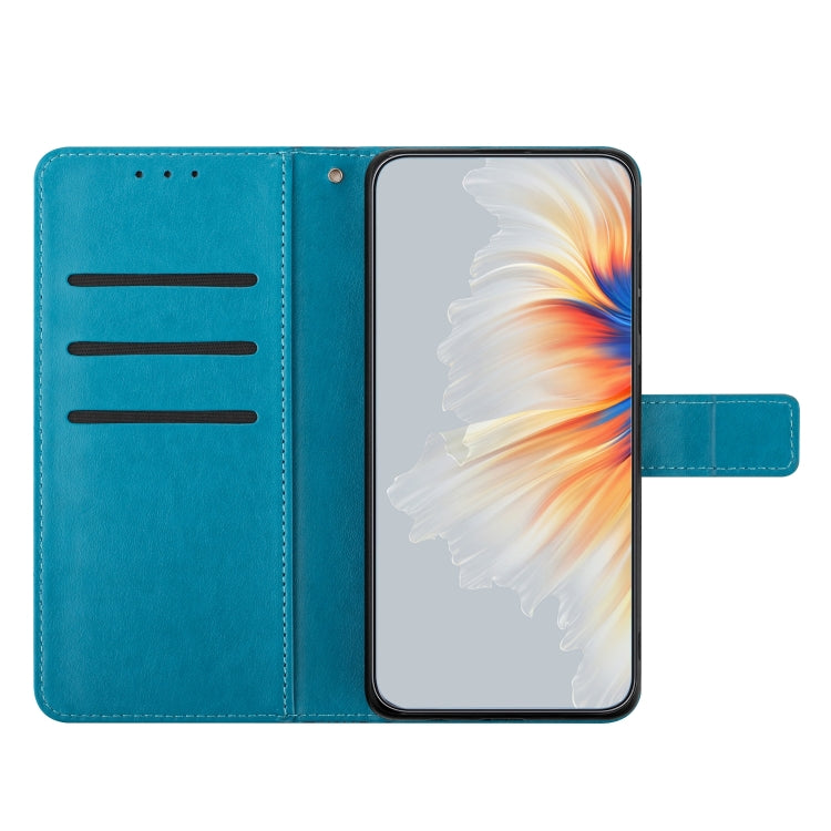For Redmi Note 14 Pro 5G Flower Embossed Leather Phone Case