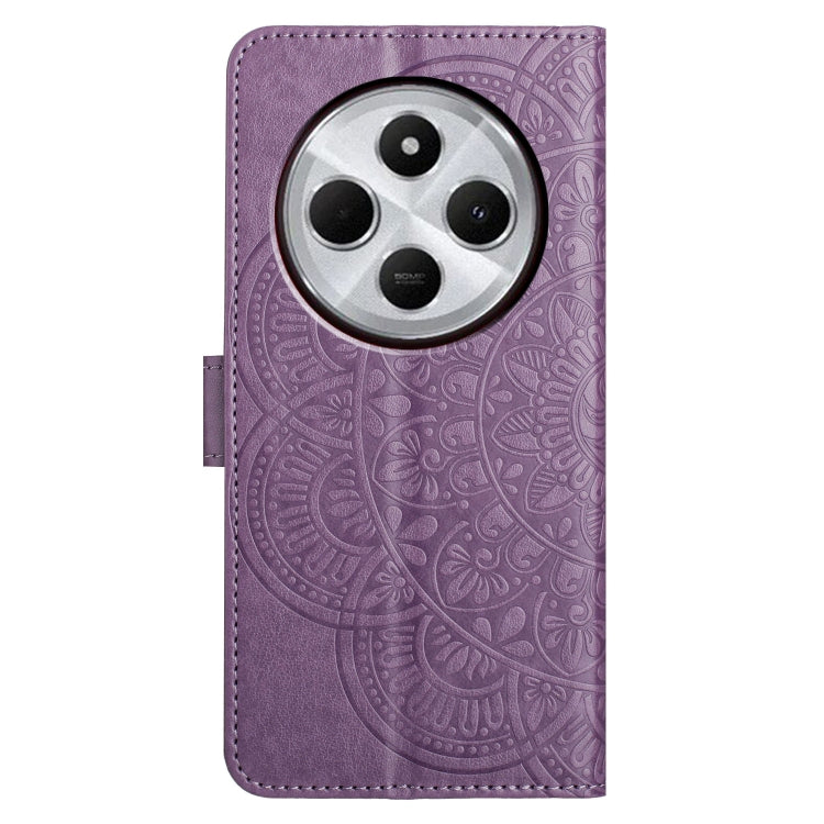 For Redmi A4 5G Flower Embossed Leather Phone Case