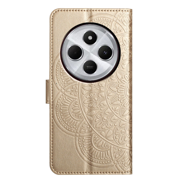 For Redmi A4 5G Flower Embossed Leather Phone Case