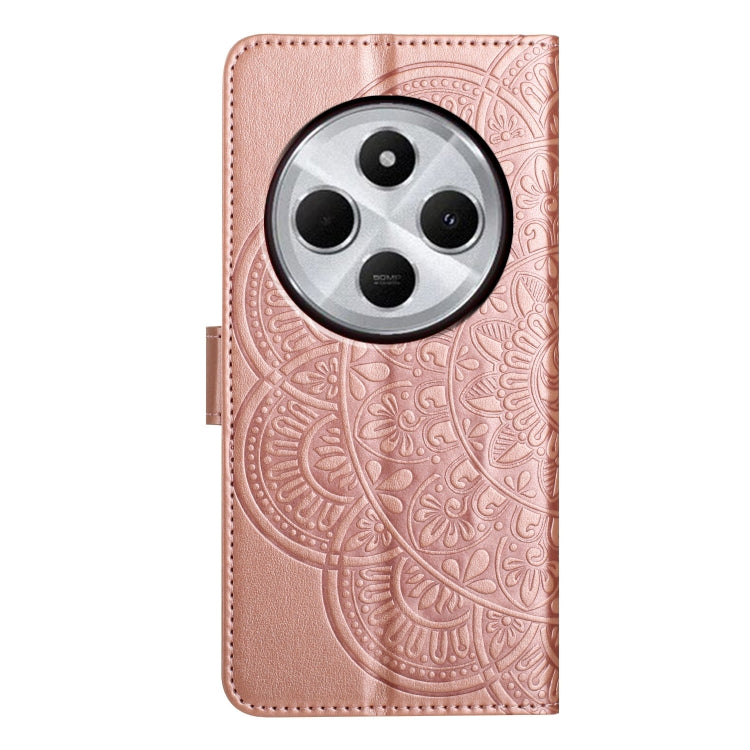 For Redmi A4 5G Flower Embossed Leather Phone Case