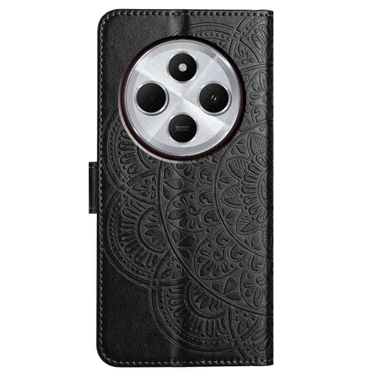For Redmi A4 5G Flower Embossed Leather Phone Case