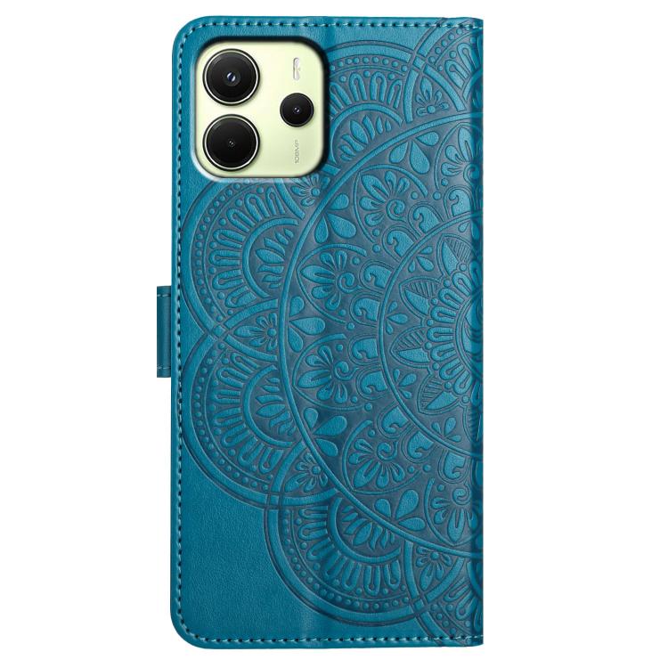 For Redmi Note 14 4G 164.84mm Flower Embossed Leather Phone Case