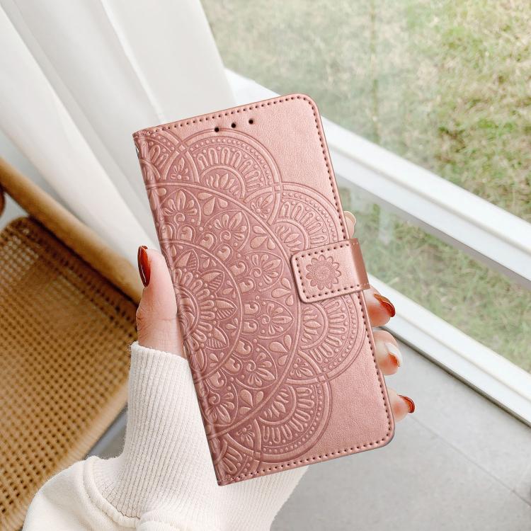 For Redmi Note 14 4G 164.84mm Flower Embossed Leather Phone Case