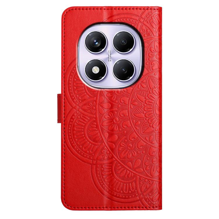 For Redmi Note 14 Pro 4G Flower Embossed Leather Phone Case
