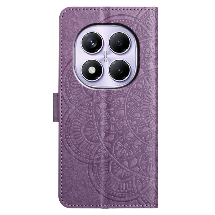 For Redmi Note 14 Pro 4G Flower Embossed Leather Phone Case